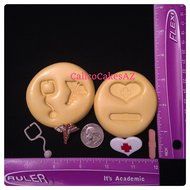 Medical Theme Fondant Mold Set Chocolate Candy Gumpaste Soap Resin Clay Doctor Nurse
