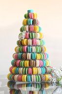 10 Tier Round Macaron Tower Macaron Stand to Hold 230 Macarons N3