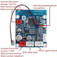 INSMA Bluetooth 4.0 Audio Receiver Board Wireless Stereo Sound Module for Car Phone PC N7