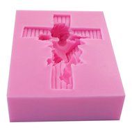WYD 3D Baby Angel Fondant Cake Mold,Handmade Soap Mold,Cake Mold Decorating (Cross Pigeon Angel) N19