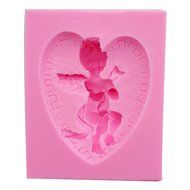 WYD 3D Baby Angel Fondant Cake Mold,Handmade Soap Mold,Cake Mold Decorating (Cross Pigeon Angel) N20