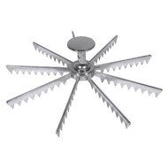 Royal Industries Pie Marker, Cast Aluminum, 9-Slice, Silver