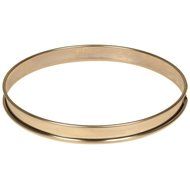 Matfer Bourgeat 371615 Plain Stainless Steel Tart Ring, 9.5" Diameter