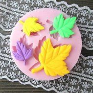 Y&amp;XL&amp;H Four Leaves Shaped Bake Fondant mould,L2.8"xW2.8"xH0.4"