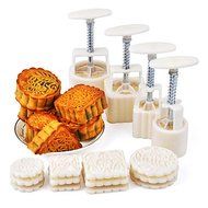 Sher Moon Cake Mold Hand Pressure Set of 4