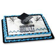 Decopac Congrats Grad Silver DecoSet Cake Topper