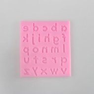 Sher Lowercase Letters Shaped Fondant Cake Chocolate Silicone Mold, Decoration Tools Bakeware N5