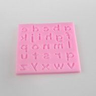 Sher Lowercase Letters Shaped Fondant Cake Chocolate Silicone Mold, Decoration Tools Bakeware N6