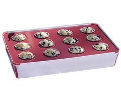 PrepCo Bake Porter 12 Cup Muffin Pan with Serving Cover in Grey N2