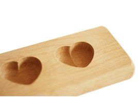 D-Sun Love Design Wooden Moon Cake Steamed Pumpkin Pie Pasta Rice Cake Green Bean Cake Wooden Baking Mold N3