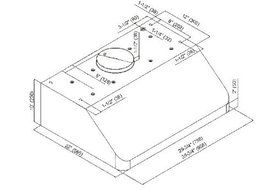 30" Stainless Steel Baffle Filter Under-cabinet Range Hood 2130