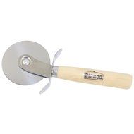 Dianoo Stainless Steel Pizza Cutter with Anti-Slip Hard Grip Wooden Handle - Pizza-Wheel, 3PCS, Silver N2