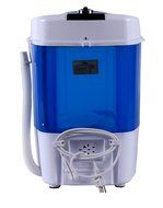 id&eacute;e HCWM01WE Portable Single Tub 5.5 lb Capacity Semi-Automatic Mini Washer, Blue/White N3