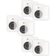 Blue Octave BDW62 In Wall 6.5" Speakers 2 Way Home Theater Surround Sound 3 Pair Pack