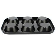 Ezeso 6-Cup Nonstick Baking Cupcake Pan Mold for Muffins Quiche Cupcakes Mini Cakes N4