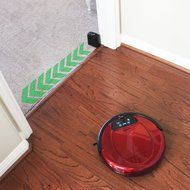 Infinuvo Hovo 650 Red Robotic Vacuum with HEPA Filter, UV Lamp, Home Base, Scheduler, Virtual Blocker &amp; Water... N8