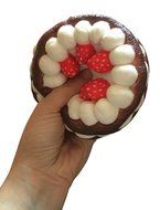 Squishy &amp; Slow Rise SCENTED Eric Next Series JUMBO Strawberry Cake &amp; Bonus Random Jenna Lyn Squishy! (Chocolate... N5