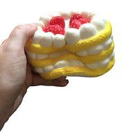 Squishy &amp; Slow Rise SCENTED Eric Next Series JUMBO Strawberry Cake &amp; Bonus Random Jenna Lyn Squishy! (Chocolate... N8