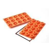 Silikomart Silicone Fancy and Function Bakeware Collection Multi-Shape Cake Pan, Mini Donuts N6