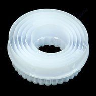 Y&amp;XL&amp;H 6PCS/Set Round Shape Cake Decorating Cookies Cutter Paste Sugarcraft Mold Tool