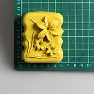 Sher Three Flowers Chocolate Silicone Molds,Cake Molds,Soap Molds,Decoration Tools Bakeware N3