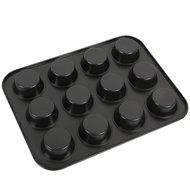 Yilove Non Stick 12 Cup Muffin Cupcake Pan (Black) N6