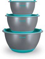 Art and Cook Premium Mixing Bowl Set with Matching Air Tight Lids, Yellow N2