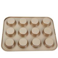 Yilove Non Stick 12 Cup Muffin Cupcake Pan (Black) N8