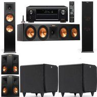 Klipsch RP-280F Tower Speakers-SDS12-5.2-Denon AVR-X4100W