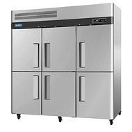Turbo Air M3R72-6 M3 Refrigerator Reach-In Three-Section 72 Cu Ft.