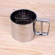 Y&amp;XL&amp;H Newest Stainless Steel Mesh Flour Sifter Mechanical Baking Icing Sugar Shaker Sieve Tool Cup Shape