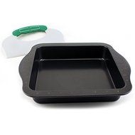 PerfectSlice Square Cake Pan with tool N2