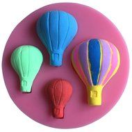 LYNCH 3D Air Balloon Silicone Cake Fondant Mold Kitchen Accessories,Pink N3