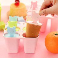 Y&amp;XL&amp;H 6-Cell Shaped Reusable DIY Frozen Ice Cream Pop Molds Ice Lolly (Random Color)