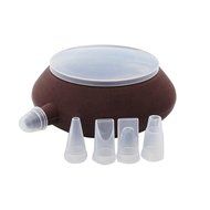 Gaosaili Macaron Silicone Baking Set 1 Decorative Pen with 4 Nozzles N3