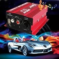 ELEGIANT 500W Mini Hi-Fi 2CH Amplifier Booster Radio MP3 Stereo with Power Cable for Car Motorcycle Home N7