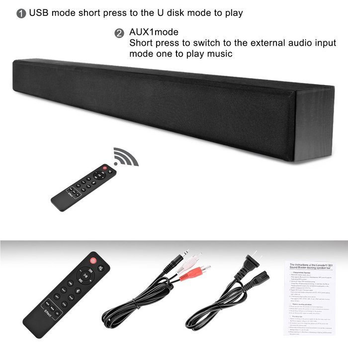 Benry Wireless 4.1 channel 3D Surround Bluetooth TV Soundbar N3