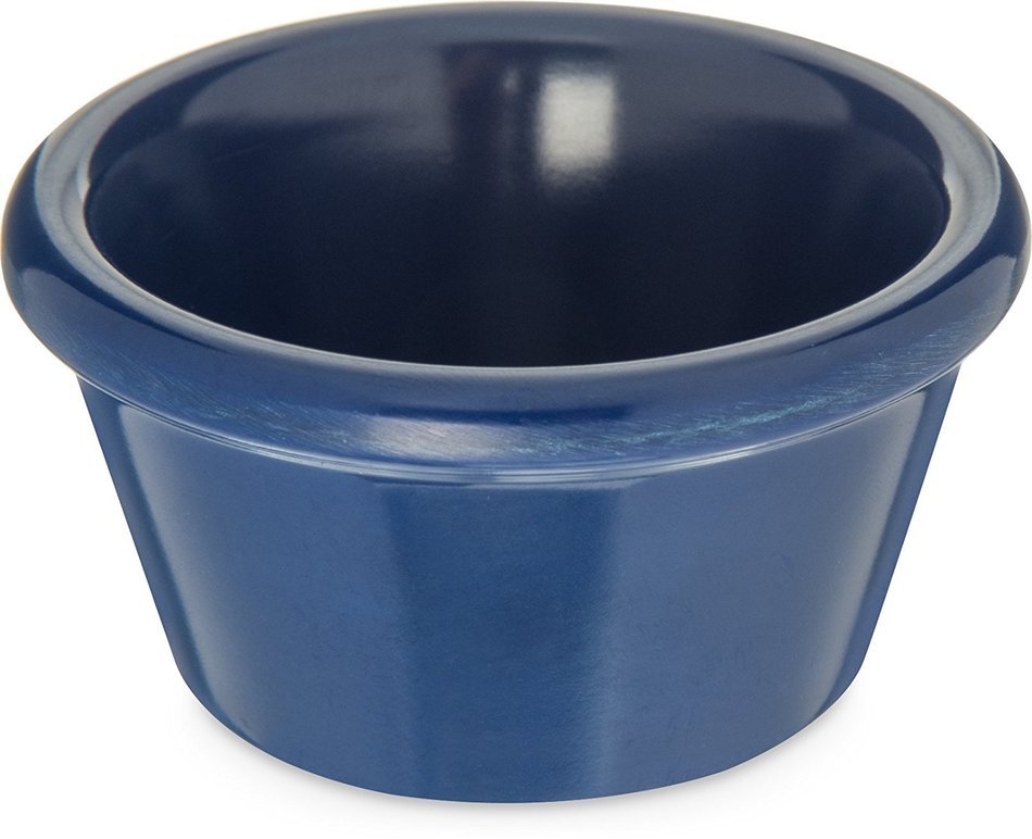 Carlisle 085260 Melamine Smooth Ramekin, 2-Ounce Capacity, Cobalt Blue (Case of 72) N2