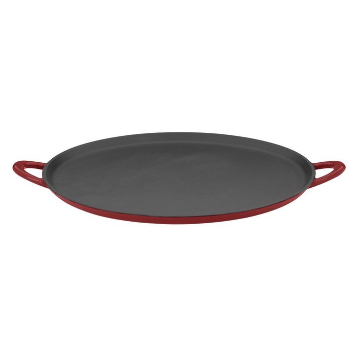 Mario Batali by Dansk Enameled Cast Iron Pizza Pan and Griddle, 12-Inch, Chianti N11