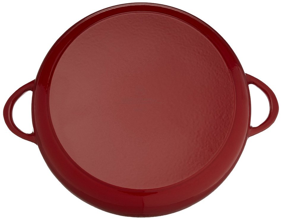 Mario Batali by Dansk Enameled Cast Iron Pizza Pan and Griddle, 12-Inch, Chianti N13