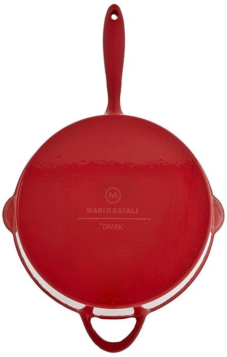Mario Batali by Dansk Enameled Cast Iron Pizza Pan and Griddle, 12-Inch, Chianti N19
