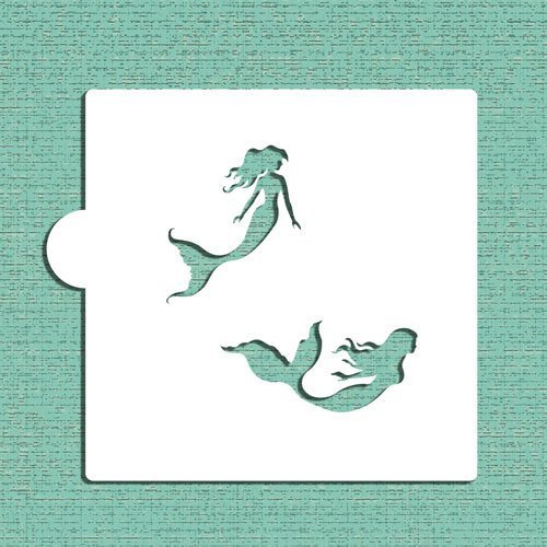 Mermaids Cookie and Craft Stencil CM069 by Designer Stencils