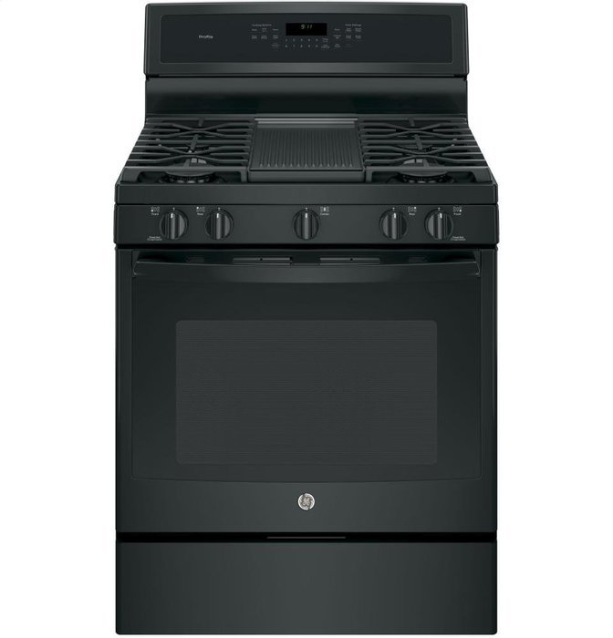 GE PGB911DEJBB Profile 30" Black Gas Sealed Burner Range - Convection