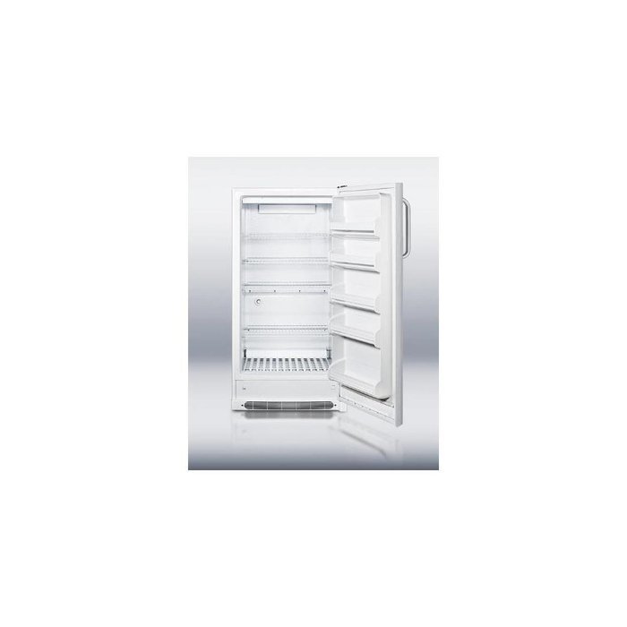 Summit R17FFSSTB 34" Freestanding or Built In All Refrigerator with 16.5" cu. ft. Capacity Right Hinge Side Door... N3