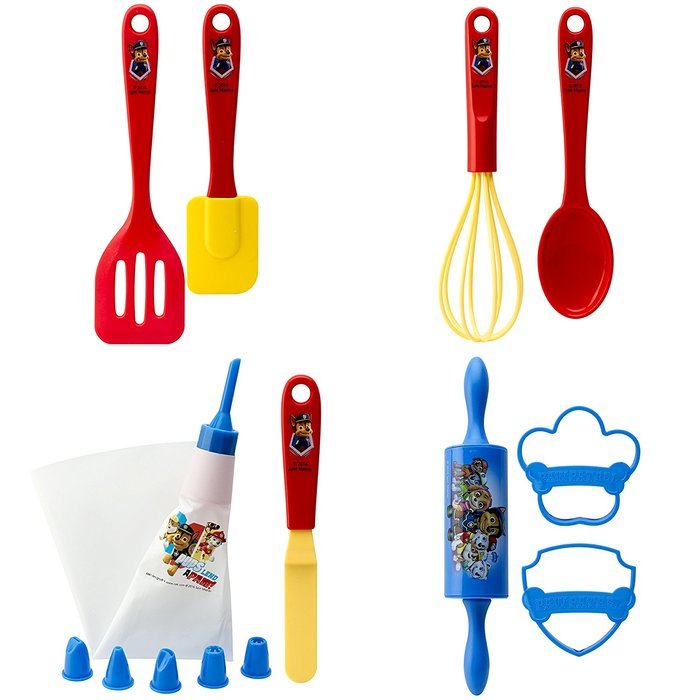 Zak Designs Paw Patrol 15 Piece Baking Set For Kids, Decorated N2