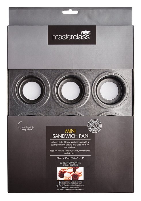 36 x 27cm Master Class Non-stick Twelve Hole Mini Sandwich Tin N3