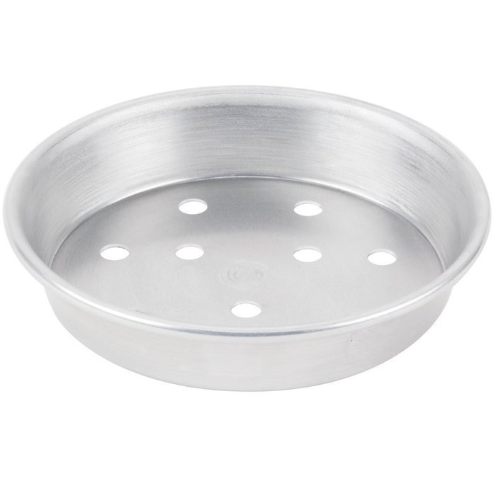 American Metalcraft A90671.5P 6" x 1 1/2" Perforated Standard Weight Aluminum Tapered / Nesting Pizza Pan N2