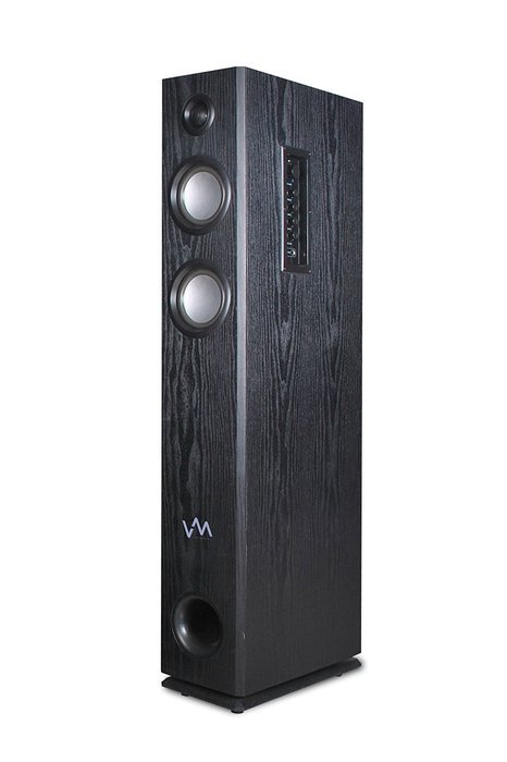 VM Audio EXAT21 Black Floorstanding Powered Bluetooth Tower Home Speakers Pair N2