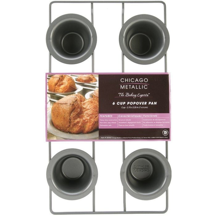 Chicago Metallic Non Stick 6-Cup Popover Pan N2