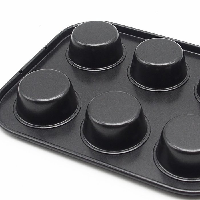 Wenwins 6 Cup mini Muffin Pans-baking cups-Non Stick Bakeware for Muffins N2